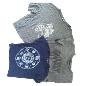 Three Brandy Melville graphic tees