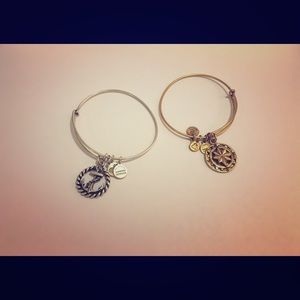 Set of 2 Alex and Ani bracelets.