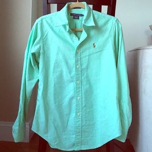 Ralph Lauren Oxford Button Up (Size 8)