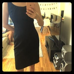banana republic black dress