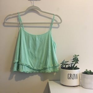 Teal green shirt