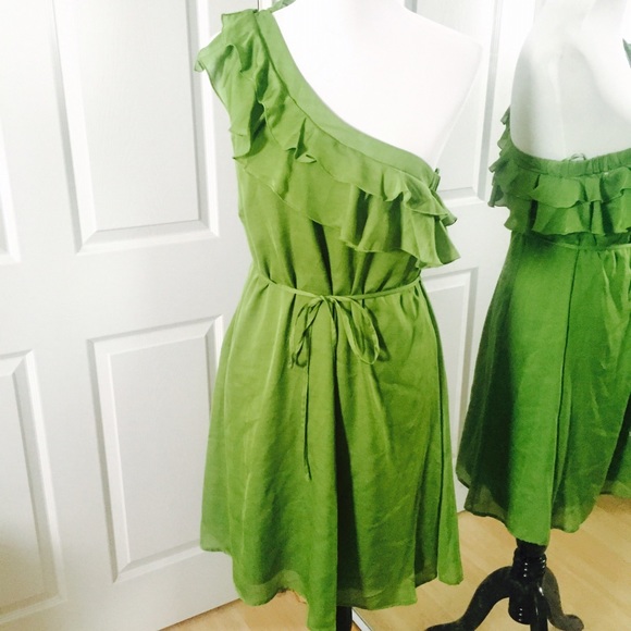 Jessica Simpson Voile One Arm Ruffle Dress