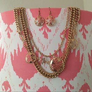 Boutique Gold Necklace & Earrings