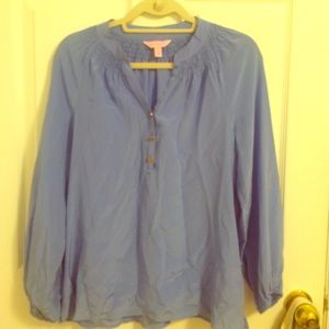 Lilly Pulitzer Elsa Top- Periwinkle