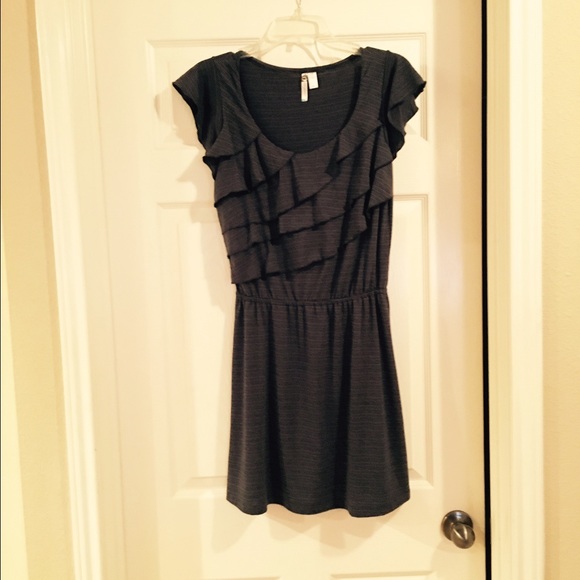 Gray mid-length dress