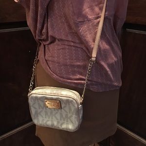 Cream and Nude Michael Kors Crossbody