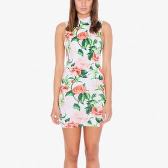 NEW American Apparel Mock Neck Floral Mini
