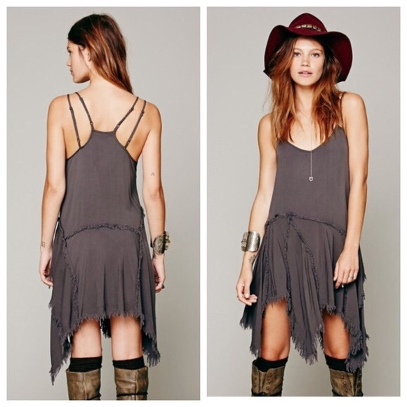 Free People - tattered up slip dress