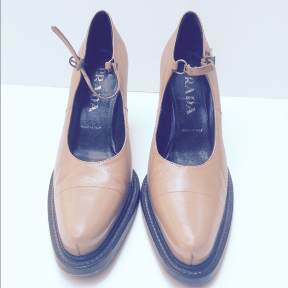Prada Tan Heels