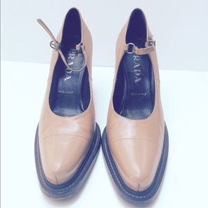 Prada Tan Heels