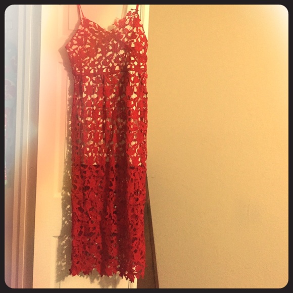 Chic red dress