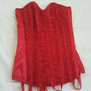 Red sexy corset