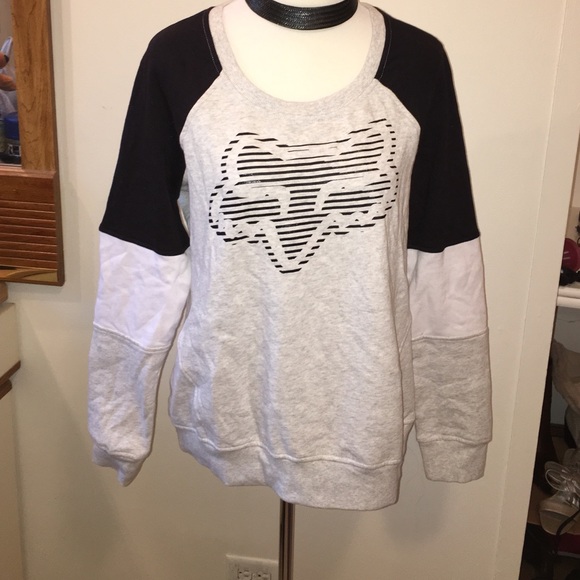 Fox Racing tri-colored sweatshirt