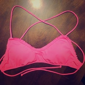 VS secret fringe trim scoop bralette