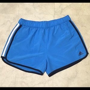 Women's Blue Adidas Athletic Shorts