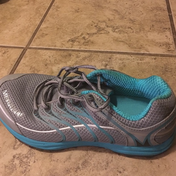 Turquoise and Grey training shoes!