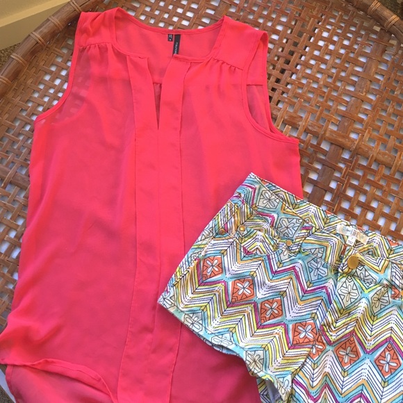 Hot Pink Maurices Sheer Tank