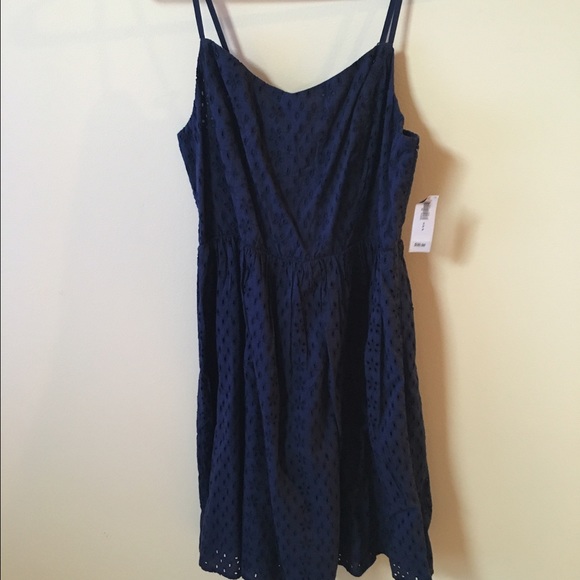 Navy blue sun dress - Picture 1 of 3