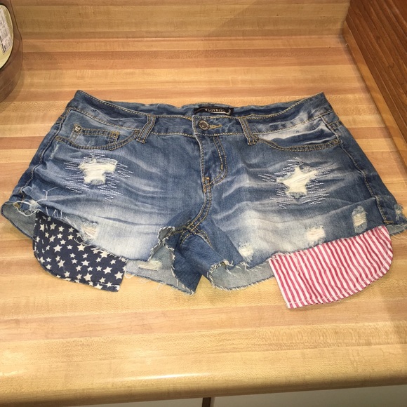 Lovesick stars&stripes shorts
