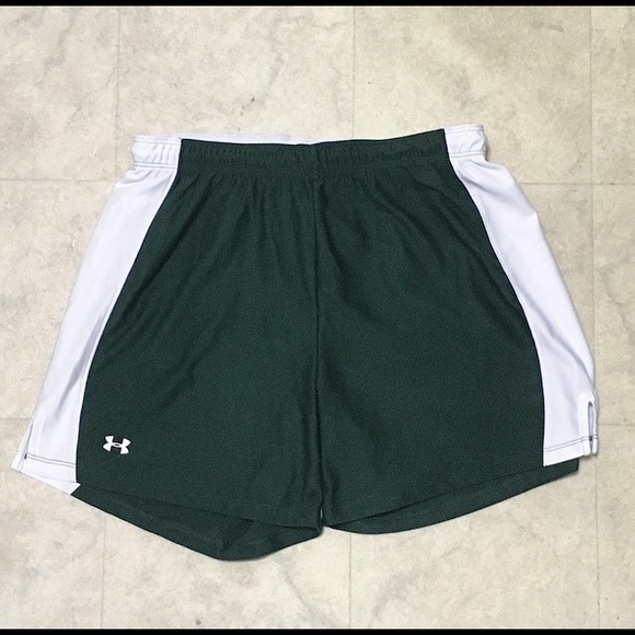 Women's Forest Green Under Armour Athletic Shorts