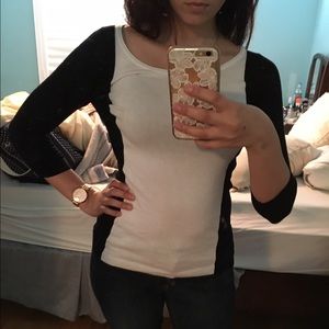 EXPRESS black and white pullover sweater