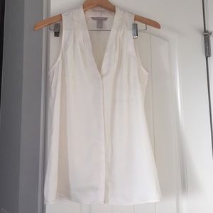 Banana republic cream blouse