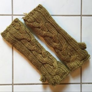 Urban Outfitters Chartreuse Fingerless Gloves