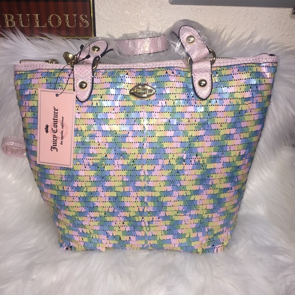 Juicy Couture Sequined Mini Crossbody Tote