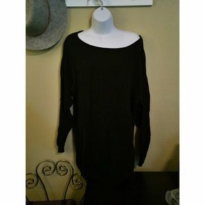 Oversized off the shoulder sweater