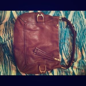 Brown leather Cole Hann Purse