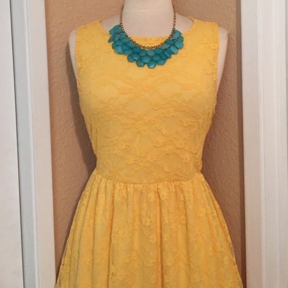 Yellow Lace Dress