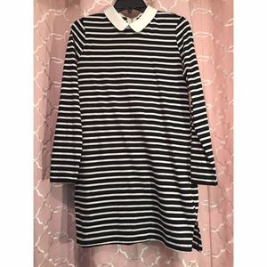 Black and white dress with collar