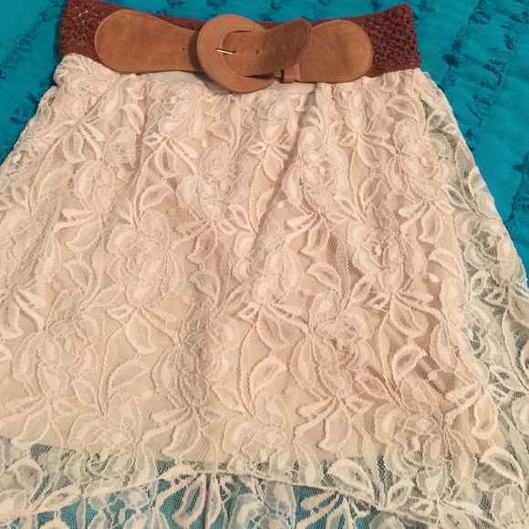 Rue 21 high low lace skirt - Picture 2 of 2
