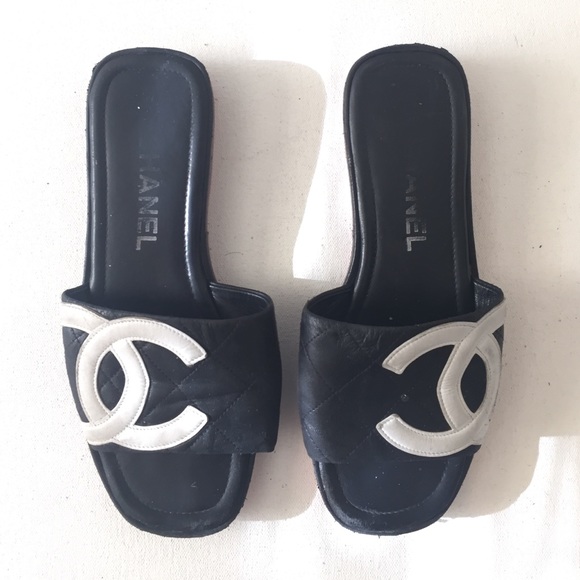 CHANEL Leather Slippers