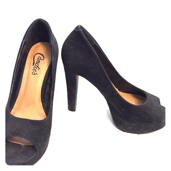 Black Open Toed Heels