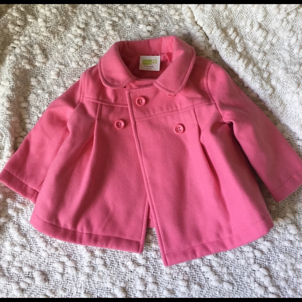 NWT crazy 8's pink 🎀 peacoat 6-12M