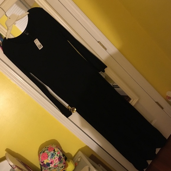 Forever21 long black dress