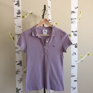 Lacoste Lavender Polo Size 36