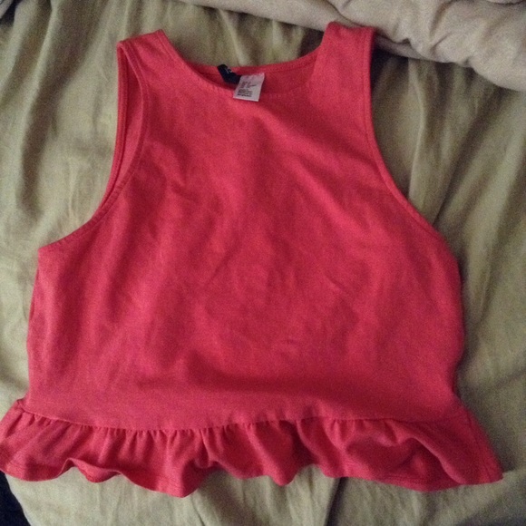 🔥5$ SALE🔥divided coral crop top - Picture 2 of 3
