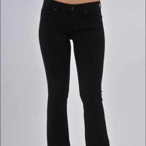 7 For All Mankind Black Bootcut in Double Knit