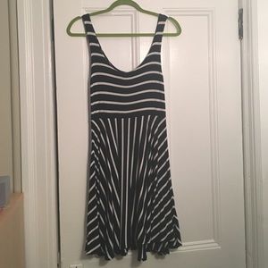 Forever 21 Tshirt material striped dress