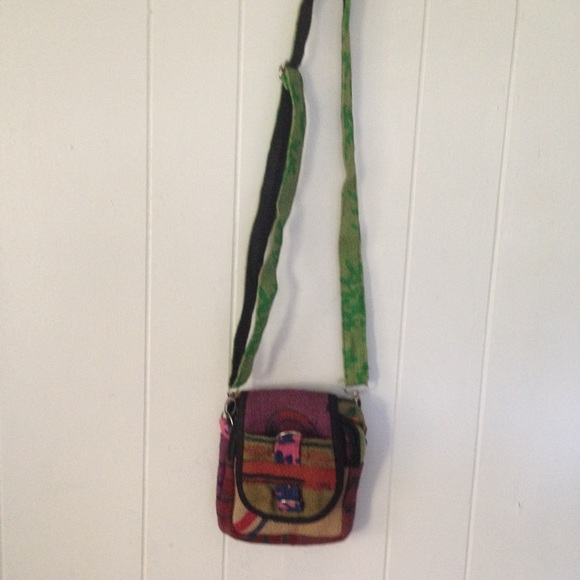 Awesome recycled  burlap purse.