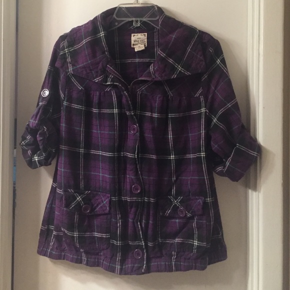 Purple zip up jacket