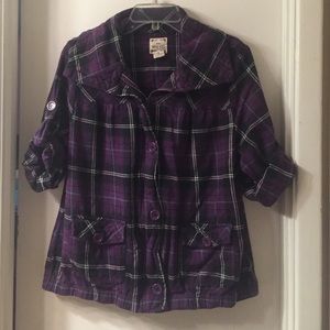 Purple zip up jacket