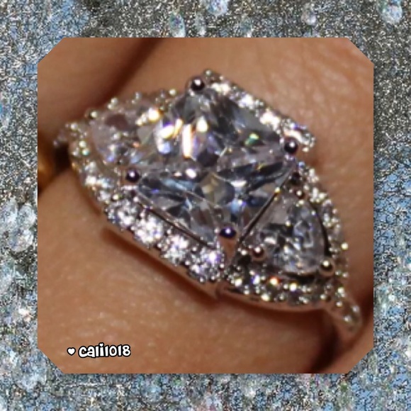 JUST IN🆕White Topaz 925 Silver Ring - Picture 4 of 4