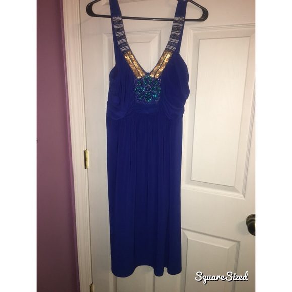Blue cocktail dress