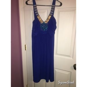 Blue cocktail dress