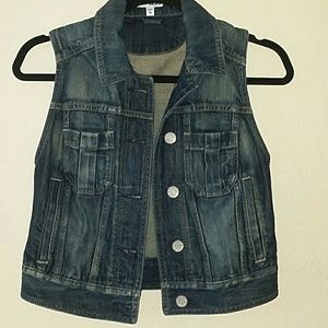 Express denim vest