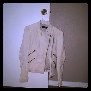 Zara 100% lambskin leather jacket