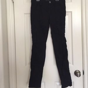 Black skinny cargo pants